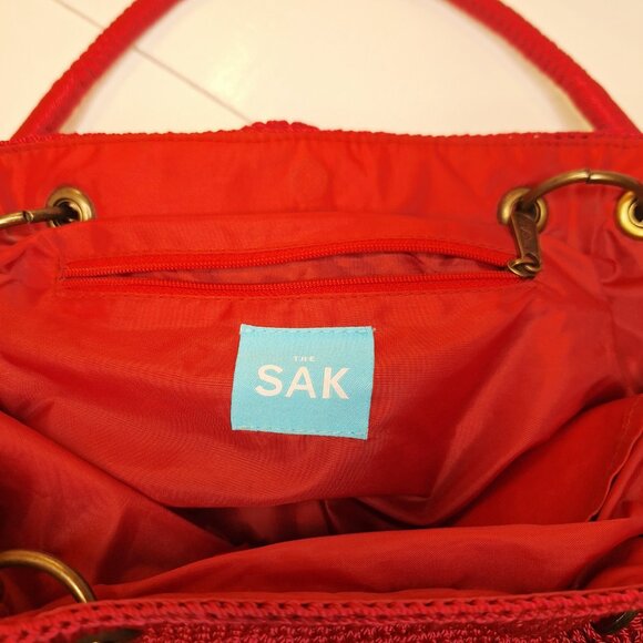 The Sak Hobo Bucket Bag in Raspberry Red - Picture 4 of 8